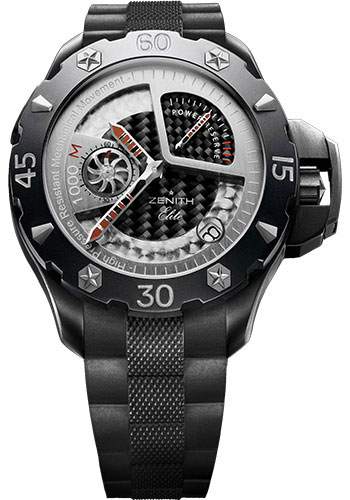 Zenith Watches - Defy Xtreme Power Reserve Black Titanium - Style No: 96051568521R642