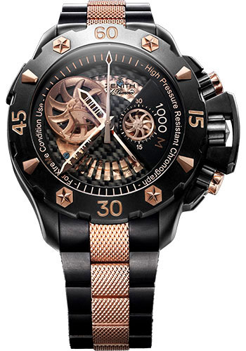 Zenith Watches - Defy Xtreme Open Gold and Titanium - Style No: 960528402121M528