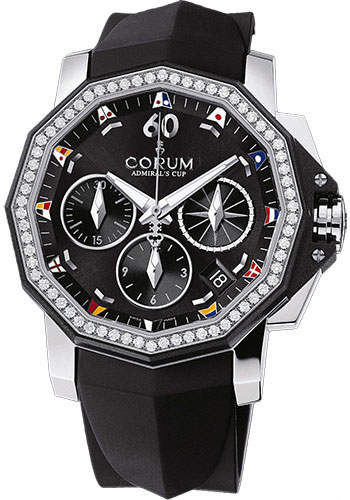 Corum Watches - Admiral's Cup Chronograph 40 Stainless Steel - Style No: 984.970.47/F371 AN12