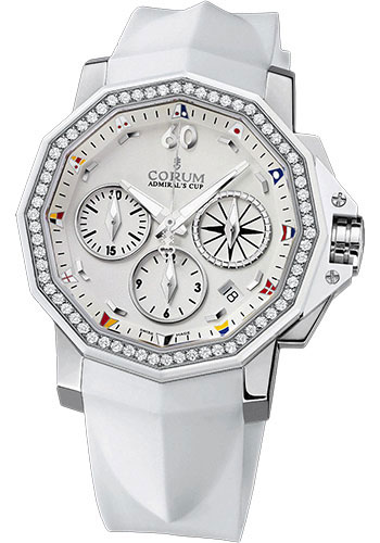 Corum Watches - Admiral's Cup Chronograph 40 Stainless Steel - Style No: 984.970.47/F379 AA12