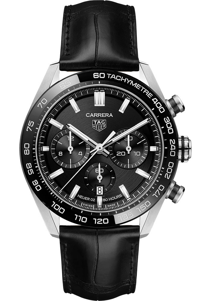 Tag Heuer Watches - Carrera Chronograph Automatic 44 mm - Steel - Strap - Style No: CBN2A1B.FC6481