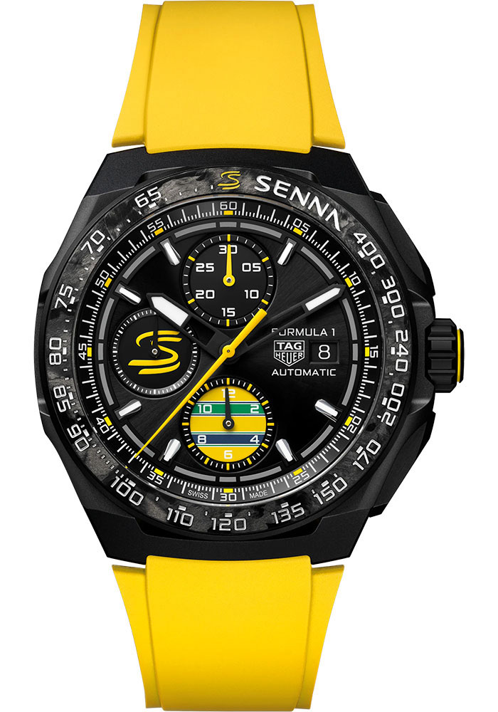 Tag Heuer Watches - Formula 1 Chronograph Automatic 44 mm - Titanium Black DLC - Rubber Strap - Style No: CBZ2081.FT8092