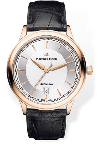 Maurice Lacroix Watches - Les Classiques Gents Round Gold - Style No: LC6008-PG101-130