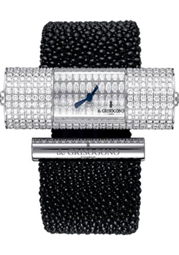 de Grisogono Watches - Lipstick Cylinder White Gold - Style No: LIPSTICK CY S12