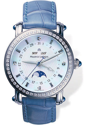 Maurice Lacroix Watches - Masterpiece Ladies Moon Phase - Style No: MP6066-SD501-17E_blue