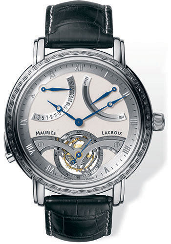 Maurice Lacroix Watches - Masterpiece Tourbillon Retrograde - Style No: MP7088-PL201-110