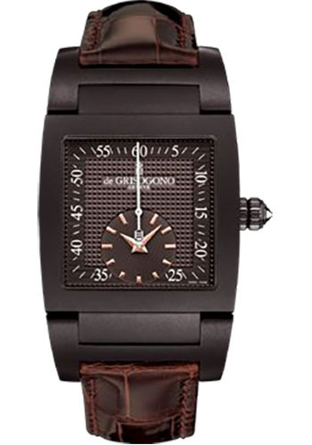 de Grisogono Watches - Uno Grande Seconde Brown White Gold - Style No: UNO GS N08