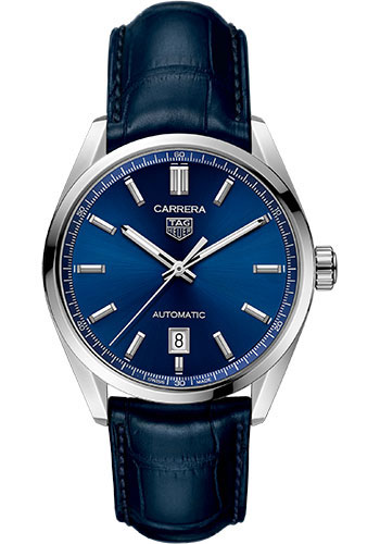Tag Heuer Watches - Carrera Date Automatic 39 mm - Steel - Leather Strap - Style No: WBN2112.FC6504