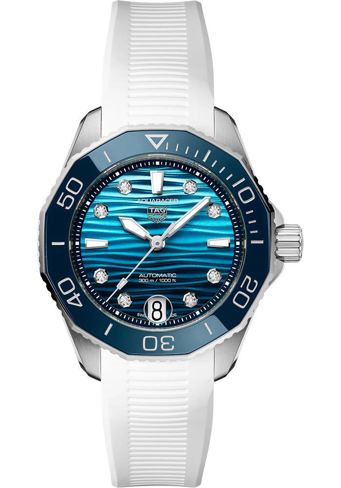 Tag Heuer Watches - Aquaracer Professional 300 Date Automatic 36 mm - Steel - Rubber Strap - Style No: WBP231N.FT6234