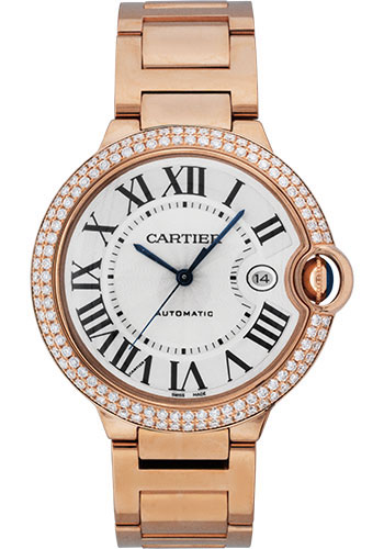 Cartier Watches - Ballon Bleu Pink Gold With Diamonds - Style No: WE9008Z3