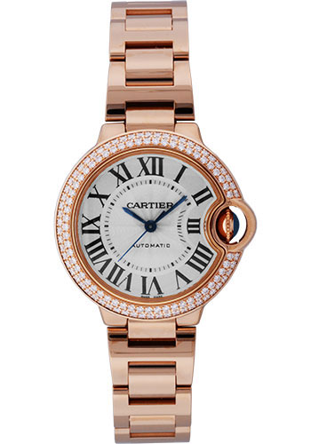 Cartier Watches - Ballon Bleu Pink Gold With Diamonds - Style No: WE902034