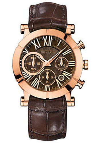 Tiffany Watches - Atlas Chronograph Gold - Style No: Z1000.82.32A70A71A