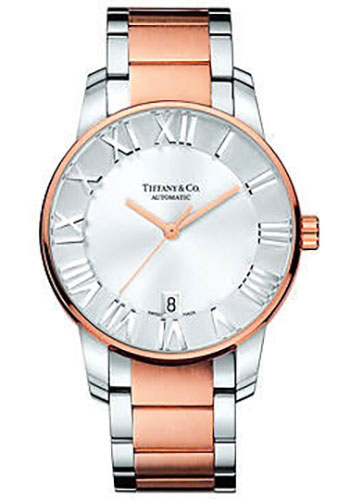 Tiffany Watches - Atlas Dome Stainless Steel and Gold - Style No: Z1800.68.13A21A00A