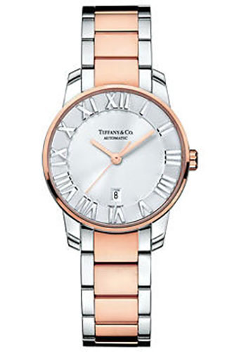 Tiffany Watches - Atlas Dome Lady Automatic Stainless Steel and Gold - Style No: Z1830.68.13A21A00A