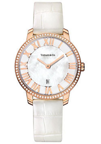 Tiffany Watches - Atlas Dome Lady Red Gold and Diamonds - Style No: Z1831.11.30B91A70A