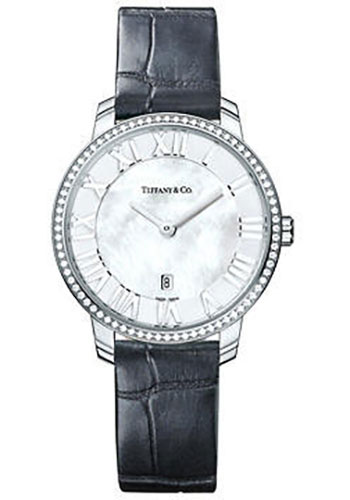 Tiffany Watches - Atlas Dome Lady White Gold and Diamonds - Style No: Z1831.11.40B91A88A