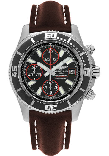 Breitling Watches - Superocean Chronograph Abyss Red - Style No: A1334102/BA81-leather-brown-folding