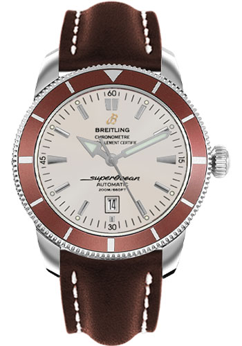 Breitling Watches - Superocean Heritage 46 Leather Strap - Style No: A1732033/G642-leather-brown-deployant