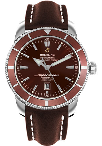 Breitling Watches - Superocean Heritage 46 Leather Strap - Style No: A1732033/Q542-leather-brown-deployant