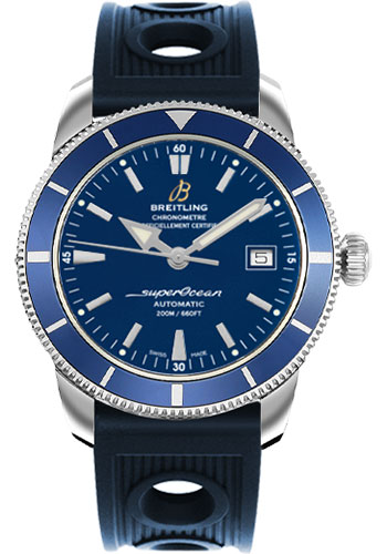 Breitling Watches - Superocean Heritage 42 Rubber Strap - Style No: A1732116/C832-ocean-racer-blue-folding