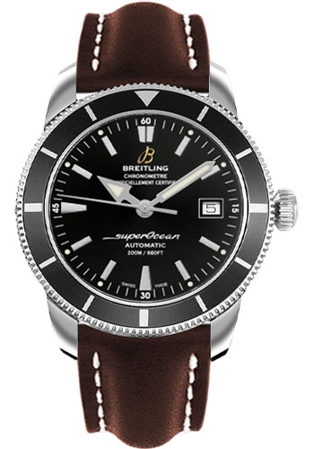 Breitling Watches - Superocean Heritage 42 Leather Strap - Style No: A1732124/BA61-leather-brown-deployant