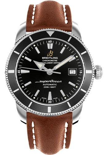 Breitling Watches - Superocean Heritage 42 Leather Strap - Style No: A1732124/BA61-leather-gold-deployant