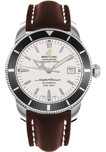 Breitling Watches - Superocean Heritage 42 Leather Strap - Style No: A1732124/G717-leather-brown-deployant