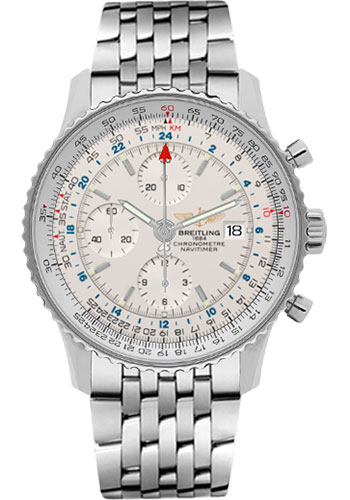 Breitling Watches - Navitimer World Stainless Steel - Style No: A2432212/G571-navitimer-steel
