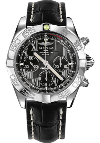 Breitling Watches - Chronomat B01 Stainless Steel Polished Bezel - Style No: AB011012/B956-croco-black-deployant