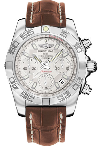Breitling Watches - Chronomat 41 Stainless Steel Croco Strap - Style No: AB014012/G711-croco-gold-folding