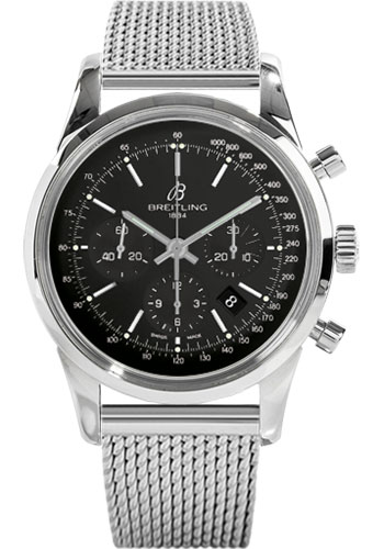 Breitling Watches - Transocean 01 Chronograph Stainless Steel - Style No: AB015212/BA99-ocean-classic-steel