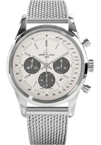 Breitling Watches - Transocean 01 Chronograph Stainless Steel - Style No: AB015212/G724-ocean-classic-steel