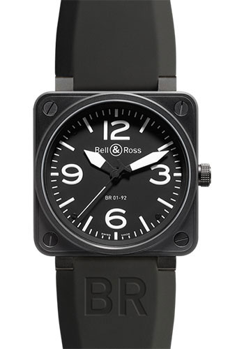Bell & Ross Watches - BR 01-92 Automatic Carbon - Style No: BR 01-92 Carbon Black
