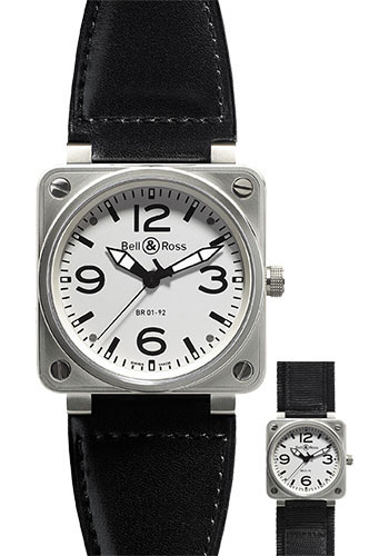 Bell & Ross Watches - BR 01-92 Automatic Steel - Style No: BR 01-92 Steel White