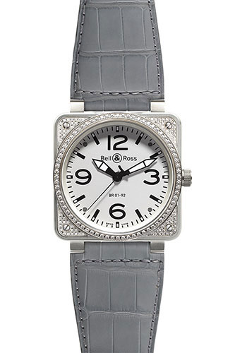 Bell & Ross Watches - BR 01-92 Automatic Diamonds - Style No: BR 01-92 Top Diams White