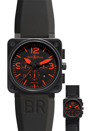 Bell & Ross Watches - BR 01-94 Chronograph Red - Style No: BR 01-94 Red