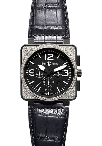 Bell & Ross Watches - BR 01-94 Chronograph Diamonds - Style No: BR 01-94 Top Diams Bicolor
