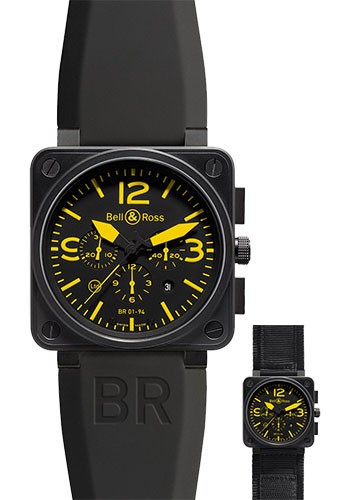 Bell & Ross Watches - BR 01-94 Chronograph Yellow - Style No: BR 01-94 Yellow