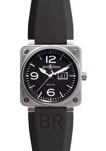 Bell & Ross Watches - BR 01-96 Automatic Big Date Steel - Style No: BR 01-96 Steel Black
