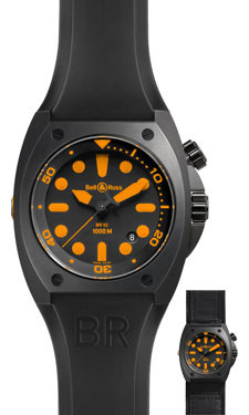 Bell & Ross Watches - BR 02 Automatic Carbon - Style No: BR 02 Carbon Orange