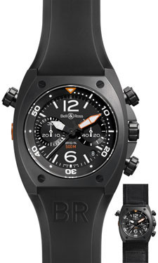 Bell & Ross Watches - BR 02 Chronograph - Style No: BR 02 Chrono Carbon