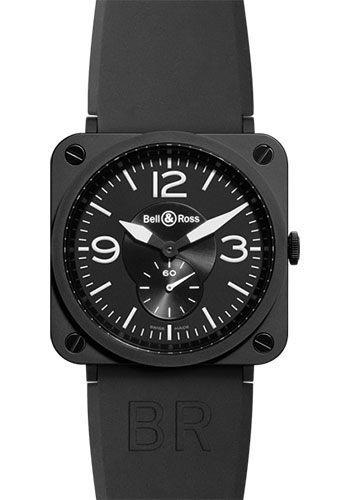 Bell & Ross Watches - BR-S Quartz Black Ceramic - Style No: BR-S Mat Black Ceramic