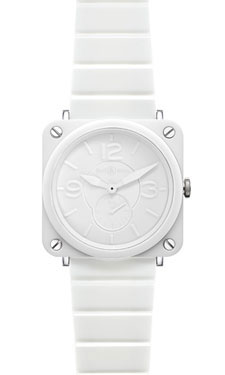 Bell & Ross Watches - BR-S Quartz Ceramic Phantom - Style No: BR-S White Ceramic Phantom