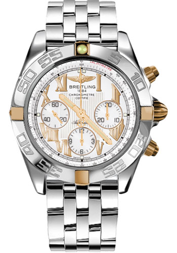 Breitling Watches - Chronomat B01 Two-Tone - Style No: IB011012/A692-pilot-steel