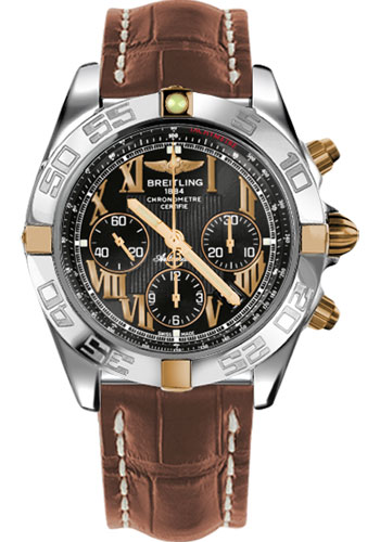 Breitling Watches - Chronomat B01 Two-Tone - Style No: IB011012/B957-croco-gold-deployant