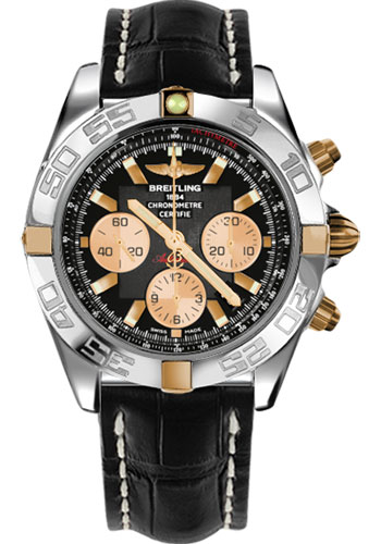 Breitling Watches - Chronomat B01 Two-Tone - Style No: IB011012/B968-croco-black-deployant