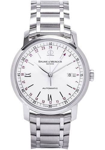 Baume & Mercier Watches - Classima Executives Contemporary Extra Large Dual Time - Style No: M0A08734
