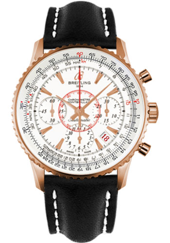 Breitling Watches - Montbrillant 01 Red Gold Limited Edition - Style No: RB013112/G710-leather-black-deployant