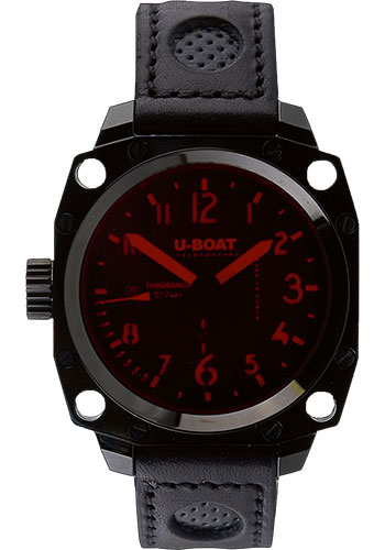 U-Boat Watches - Thousands Of Feet 43 Black Steel - Style No: 1846