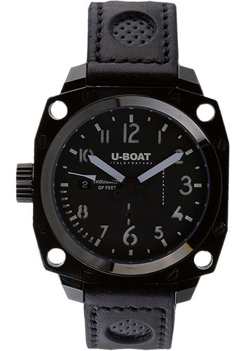 U-Boat Watches - Thousands Of Feet 43 Black Steel - Style No: 1886